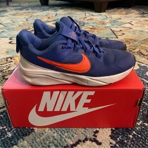 Nike Kids Sneakers in Blue and Orange